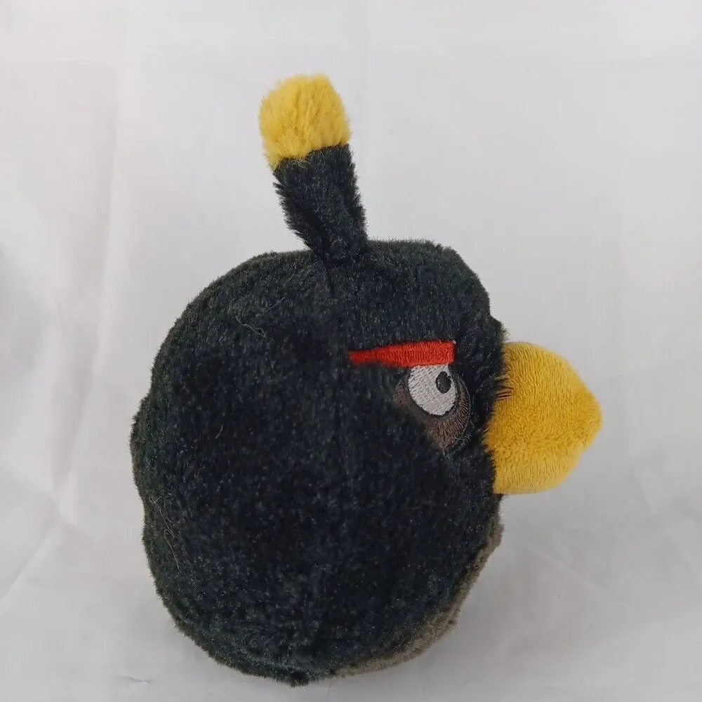 Commonwealth Angry Birds Black Bird Bomb Plush Stuffed Animal Toy Plush 2011